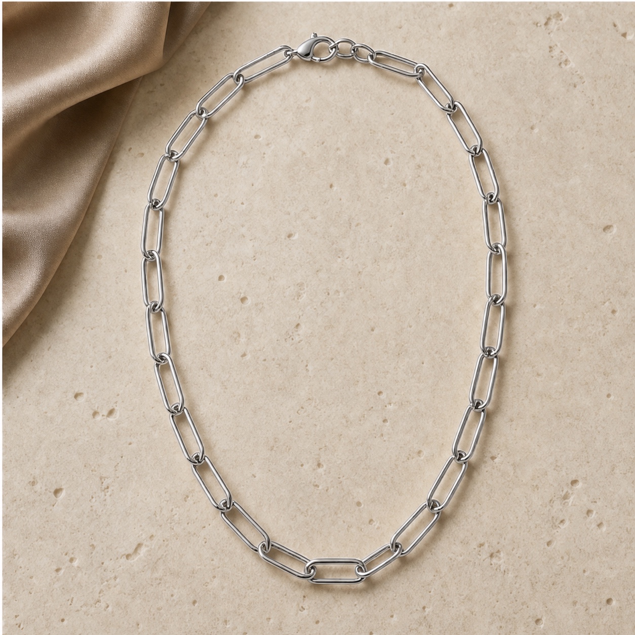 Linea Chain Necklace in the selected option
